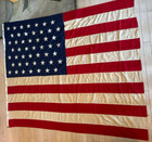 Vintage Large Rare 49 Star U s  American Flag 66 x84 -stitched Sewn    Altered