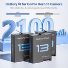 New Hero 13 Battery   3-channel Led Usb Storage Charger For Gopro Hero 13 Black