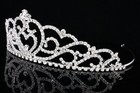 Bridal Heart Shaped Rhinestone Crystal Prom Wedding Crown Tiara 8864