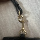 Coach F57311 Crossgrain Leather Lanyard Badge Id Holder - Black gold