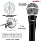 5core Metal Professional Wired Handheld Mic Karaoke Dynamic Microphone W Xlr