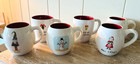 Lot Of 6 Rae Dunn Coffee Mugs Christmas Artisan Collection By Magenta