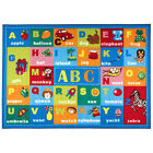 Rugshop Kids Rugs School Classroom Bedroom Educational Abc Food Non-skid Carpet
