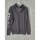 Dragon Ball Z Hoodie Mens Large Black Goku Vegeta Kanji Sleeve Graphic Pullover