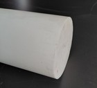 5-1 2  Round Ptfe Virgin Grade 12  Long White Plastic Rod Pure