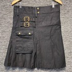 Five Rivers Black Utility Kilt Size 34 Tactical Cargo Gothic Punk Heavy Ren Fest