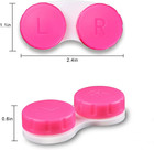 16 Pack Mini Contact Lens Case Set  Colorful Bulk Box Holder