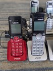 Vtech At t Cordless Phone Huge Lot Of 19 Bases  Handsets  Answering   Ac Cords