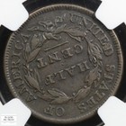 1809 Classic Head Copper Half Cent 1 2c  rotated Dies Mint Error  Ngc Vf Details