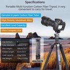 Carbon Fiber Tripod Professional Camera Tripod With Low Profile Ball Head Com   