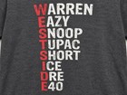 Westside Rap Tupac Snoop Dre Eazy-e T-shirt Xl Charcoal Gray
