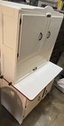 Hoosier Kitchen Cabinet  Antique  70   hx 25   wx 40    L  Nu Nameplate repainted  Vg