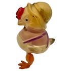 Rare Vtg 1920s Made In Japan Celluloid Nursery Toy Chicken Springy Legs Ncwuta
