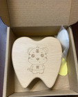 Tooth Box Organizer Milk Teeth Storage First Tooth Keepsake Baby Kid Box Wood