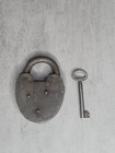 Vintage Antique Padlock With Key