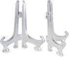 5  Clear Plastic Easels Or Stand plate Holders To Display Pictures Or Other Item