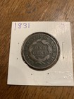 1831 Large Cent  Coronet Head