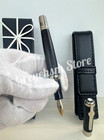 Mb Muhammad Ali Great Characters Black Fountain Pen Silver Trim Gift Box 