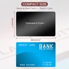500pcs Metal Business Cards Blank  0 21mm Thick 3 4x2 1 Inch Aluminum  Black