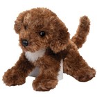     New Douglas Cuddle Toy Stuffed Plush Doodle Poodle Mix Soft Brown Dog Plushie