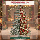 Fenbeli 7ft Unlit Aspen Fir Artificial Christmas Tree  Green