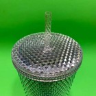 Starbucks 2019 Bling Platinum Studded Cold Cup Winter Holiday Venti 24oz Tumbler