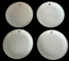 Vintage United Airlines Porcelain Plates Lot Of 4 Snack Appetizer Tulip Ual 6 5 