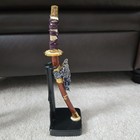 Vintage Samurai Yumitachi Bow And Sword Set Japanese Small Figurines