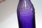 Tifton Ga  Coca Cola Straight Side Bottle Amethyst Purple Shoulder Script
