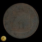 1844 Canada Half Penny Copper Bank Of Montreal Token  -e1170