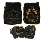 Rare Antique Pair Of Tefillin   Prayer Book Inside Velvet Bag From Poland 1933