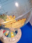  Replogle World Globe 8  Tin Air Race Globe  Spinner 1950 s Or 60s Usa Used