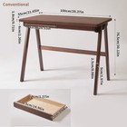 39  Minimalist Mid Century Modern Solid Wood Desk With Drawers - Small Home Offi