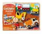 Melissa And Doug Construction Chunky Puzzle - 6 Pieces  new  