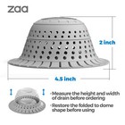 Bathtub Drain Hair Catcher 2 Pack Silicone Collapsible Drain Protector New