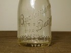 Vintage 1 2 Half  Pint Milk Bottle  1929 Buckmans Dairy Amsterdam Ny