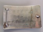Vtg Ricardo Nickel Silver Cowboy Saddle Bronc Rider Buckle
