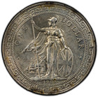 Silver 1908-b Great Britain Hong Kong Trade  1 Dollar   Pcgs Unc Details