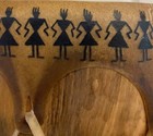 Vintage Signed Phillip Martinez Native American Drum Handmade Taos  Nm 14 5  H