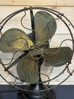 Antique 1914 Century Sa 9 Inch Model 52 Brass 4-blade Oscillating Fan - Works