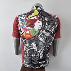 Full Zip Short Sleeve Cycling Jersey Multicolor red 3 Pockets  Size Xl