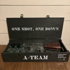 A-team Swat Vodka Liquor Bottle In Shape Of Fake Ak-47 Gun W  Wooden Box - Empty