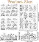25pcs Embroidery Transfer Patterns  2 Sheets Embroidery Patterns Water Soluble F