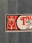 Vintage 70s Taurus Zodiac Signs Decal Bumper Sticker  10    X 3   