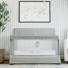Lunaire Full Size Crib   Breathable Mesh Baby Crib   Tool-free Assembly Baby Bed