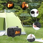 Portable Wood Burning Tent Stove With Chimney Pipes I Cast Iron Camping Heater