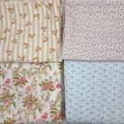 Lot 25   Yards Vtg  Floral Cotton Fabric Calico Quilting Granny Core 10 Styles