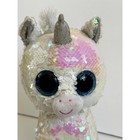 Ty Beanie Boo Flippables Diamond Unicorn Plush Flippy Sequin Stuffed Animal 