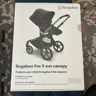 Bugaboo Fox 5 Sun Canopy Taupe Beige Upf 50  Extendable Stroller Shade