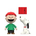 Charlie Brown And Snoopy  caroling  Peanuts Super7 Reaction Action Figure